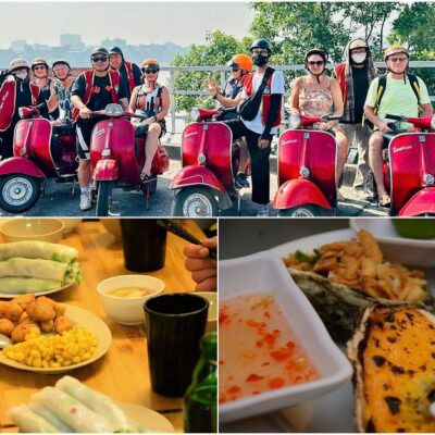 Hanoi Food Tours:  Hanoi Vespa Food Tours